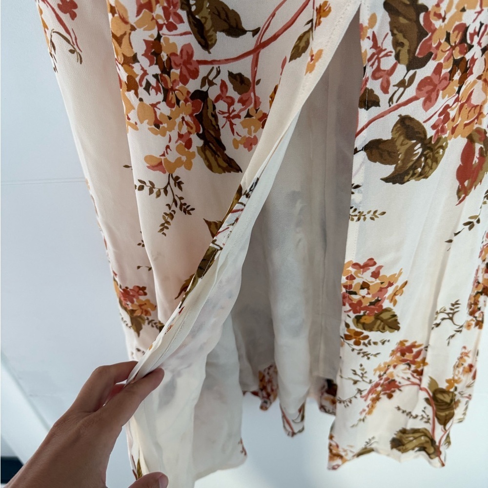Reformation Nadira Bella Print Tie Dress - Picture 6 of 7